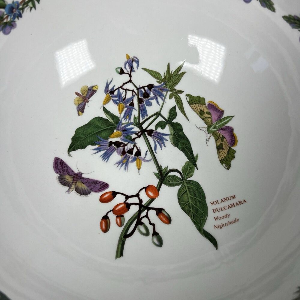 Portmeirion Botanic Garden Serving Mixing Bowl Solanum Dulcamara 9” - Picture 2 of 10